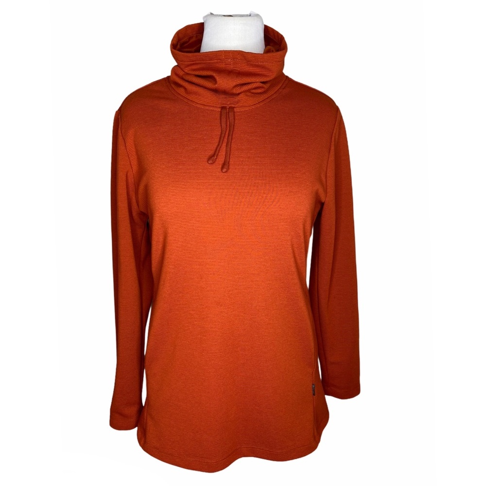 Columbia Ribbed Turtleneck Sweatshirt - Orange